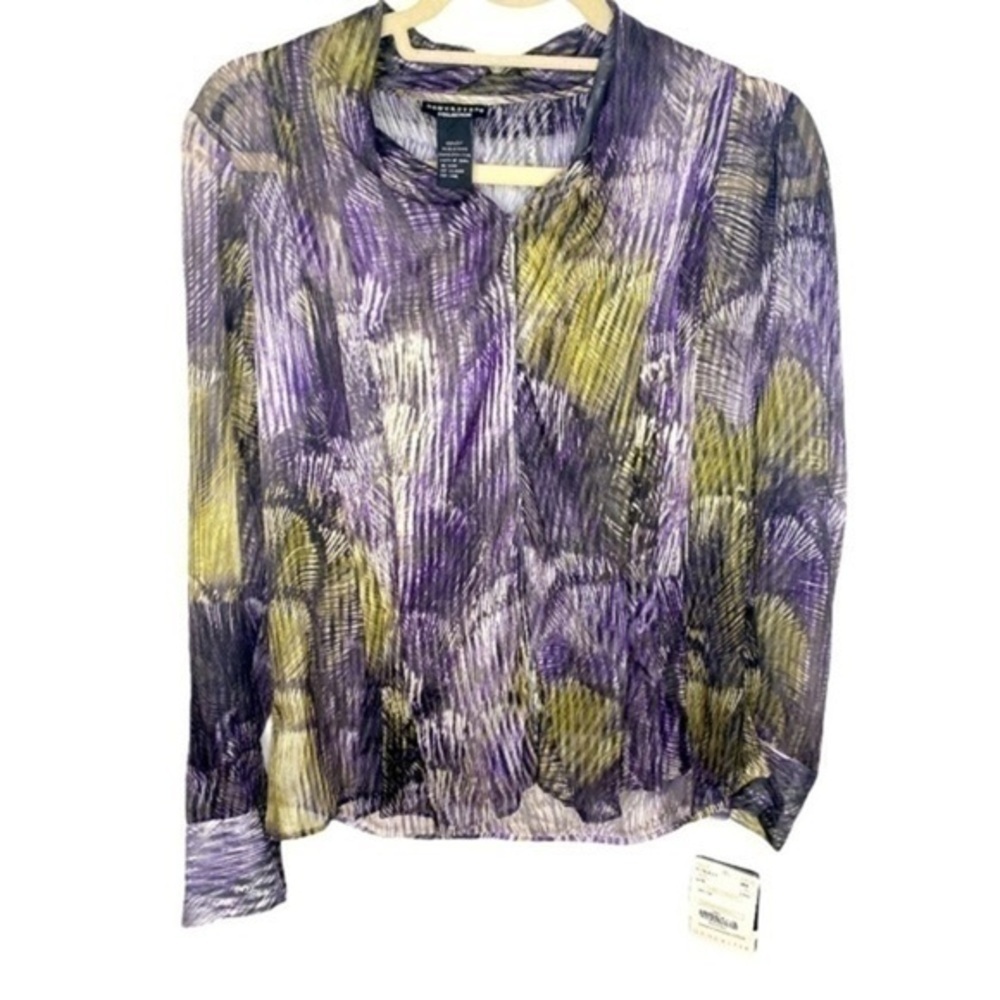 Doncaster Silk Button Down Blouse Size Medium NWT